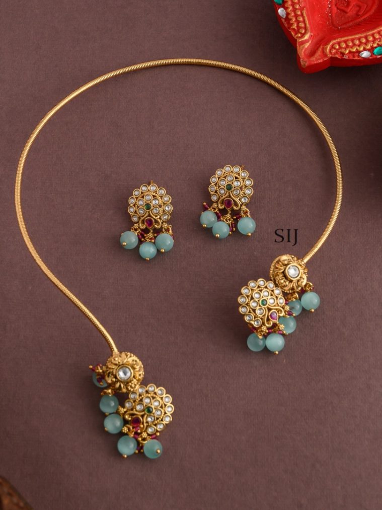 Imitation Floral Matt Hasli Necklace