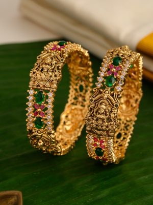 Traditional AD Stones Lakshmi Devi Bangles