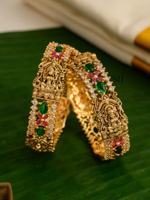 Traditional AD Stones Lakshmi Devi Bangles