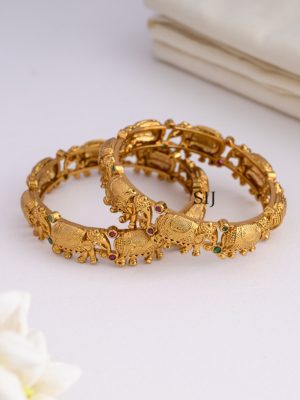 Matt Finish Elephant Bangles