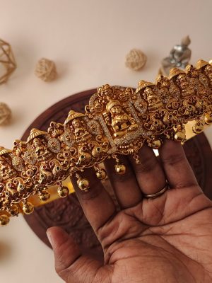 Traditional AD Stones Lakshmi Bridal Hip Belt