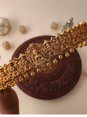 Traditional AD Stones Lakshmi Bridal Hip Belt