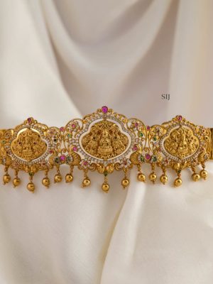 Contemporary Rotatable 2 in 1 Lakshmi and Peacock Kids Hip Belt