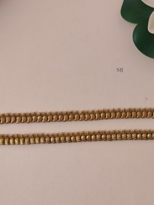 Antique Finish Mango Design Anklets