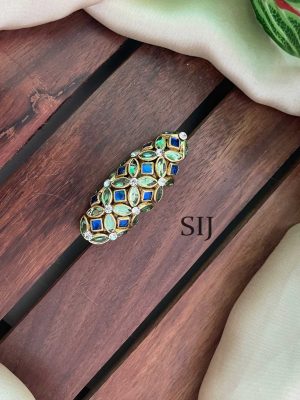 Floral Kundan Saree Pin