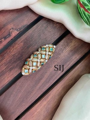 Floral Kundan Saree Pin