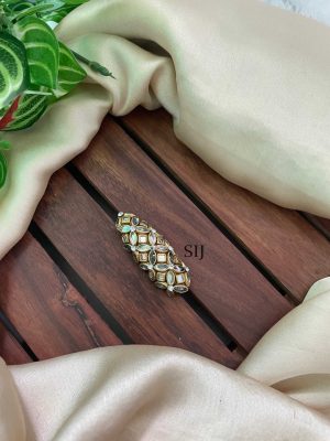 Floral Kundan Saree Pin