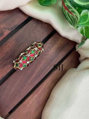 Floral Kundan Saree Pin