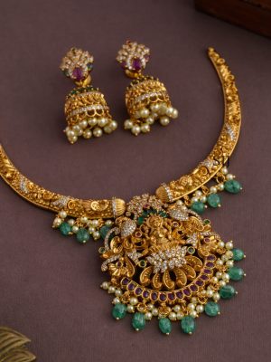 Antique Lakshmi Hasli Necklace