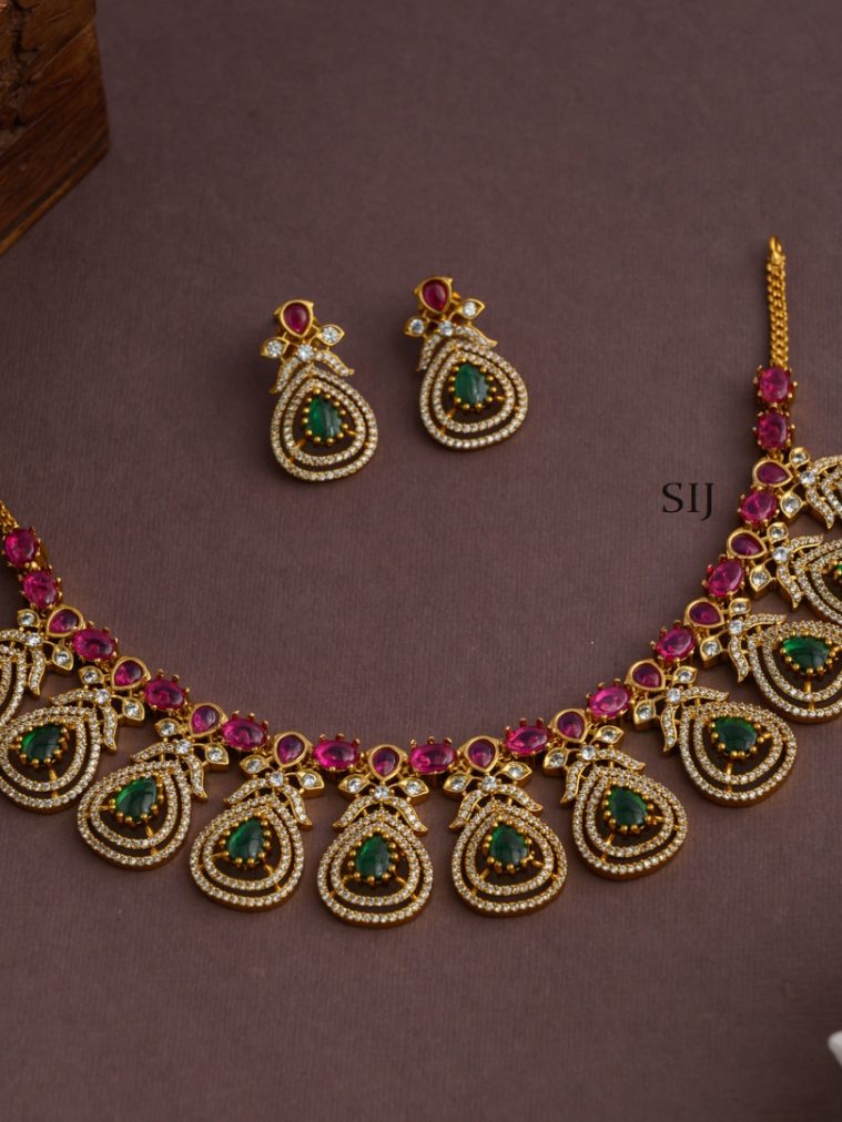 Imitation AD Stones Bridal Necklace