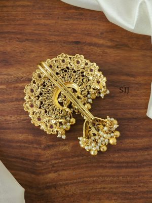 Gold Finish Ruby Jadai Billai