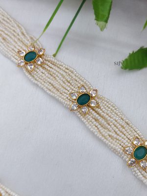 Multi Layers Pearl Beaded Long Necklace