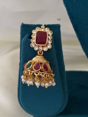 Traditional Lakshmi Choker Set with Pearl Hangings