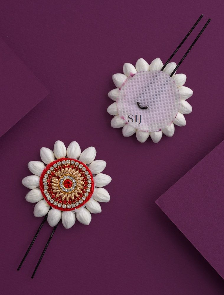 Flower Design Jasmine Traditional Jadai Billai U Pin