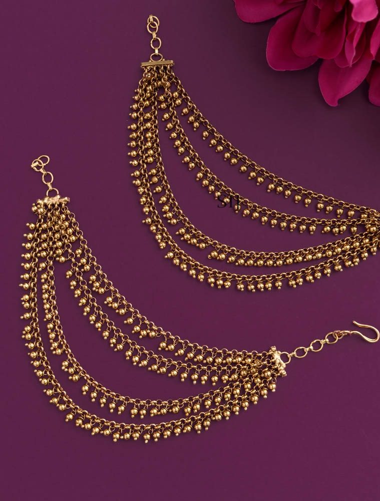 Four Layers Golden Beads Dropped Mattals