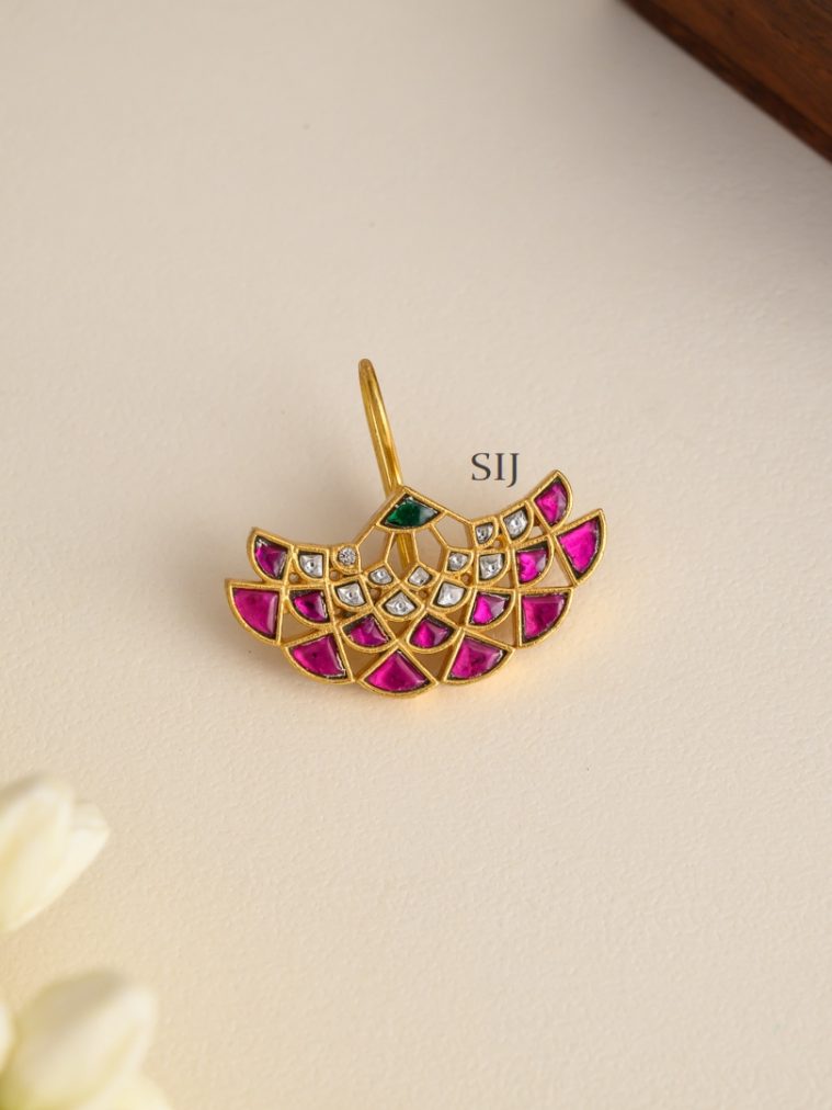 Gold Look Alike Kundan Jadau Earrings
