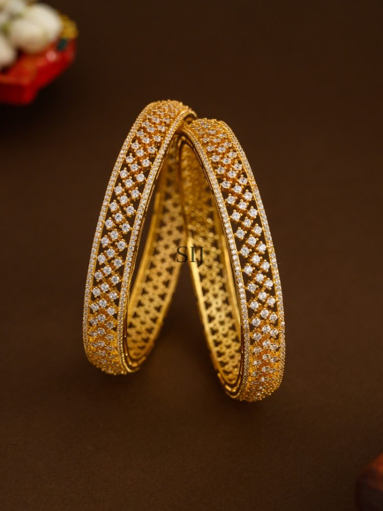 Gold Plated AD Stones Bangle