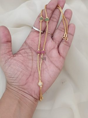 Gold Toned AD Stones Chain