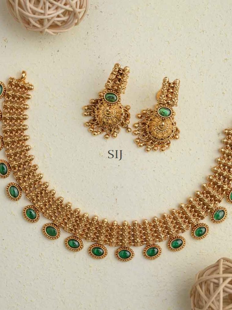 Green Kemp Stones Necklace