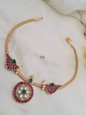 Jadau Kundan Choker with Bird Motif