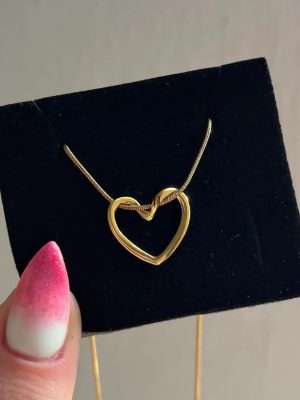 Love Heart Design Pendant with Chain