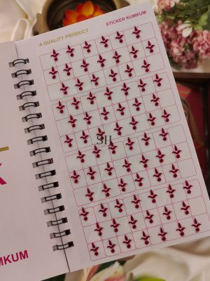 Maroon Plain Kalyanam Bindi Book