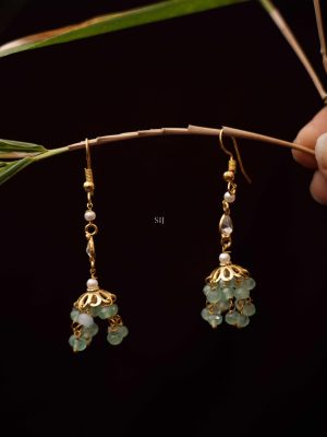 Multilayered Green Beaded Necklace Set