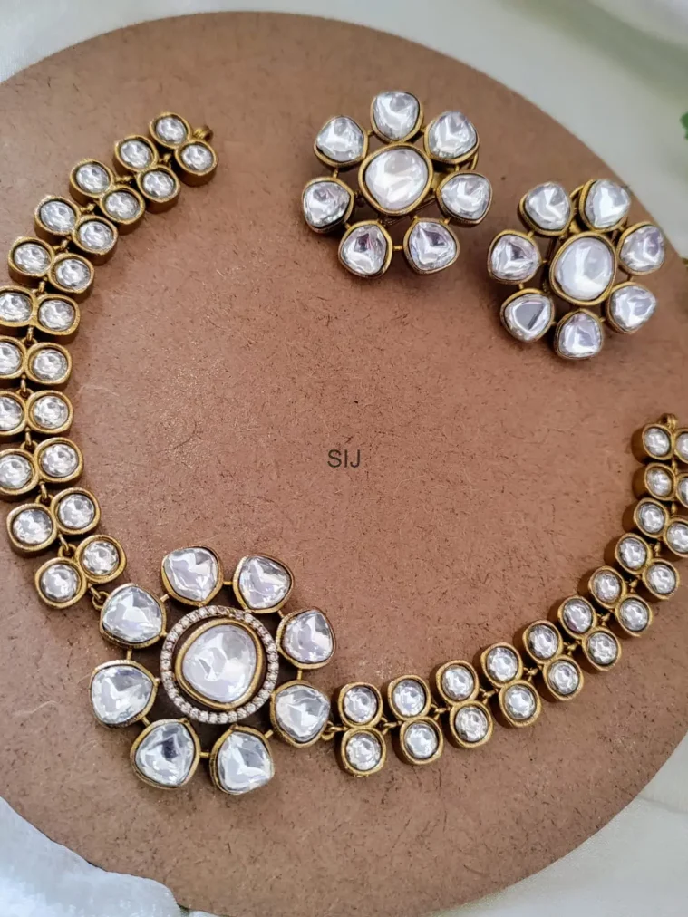 Polki Kundan Bridal Necklace Set