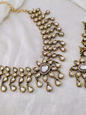 Polki Kundan Necklace Set