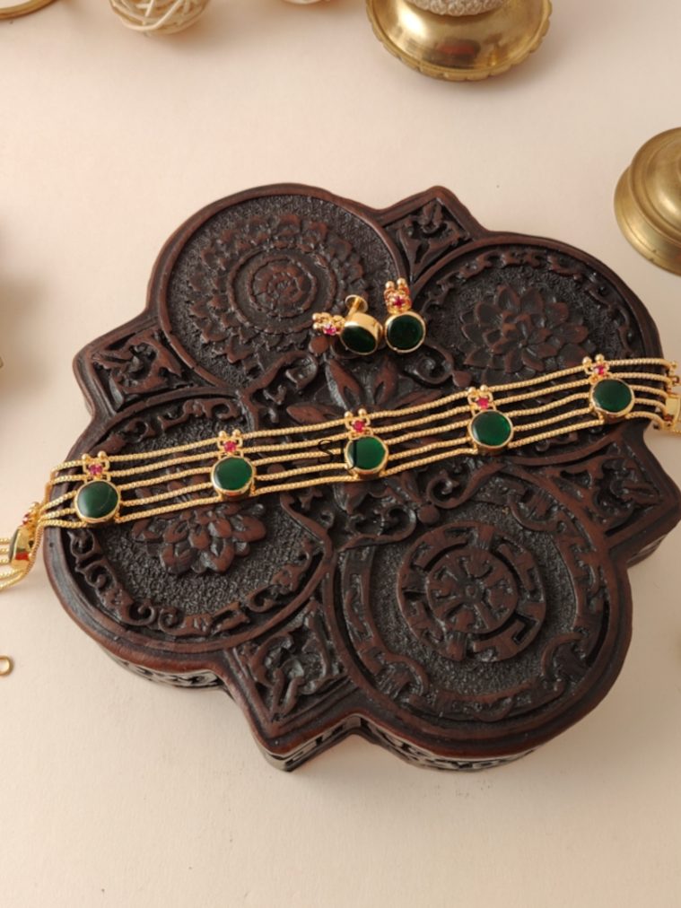 Round Shape Palakka Choker