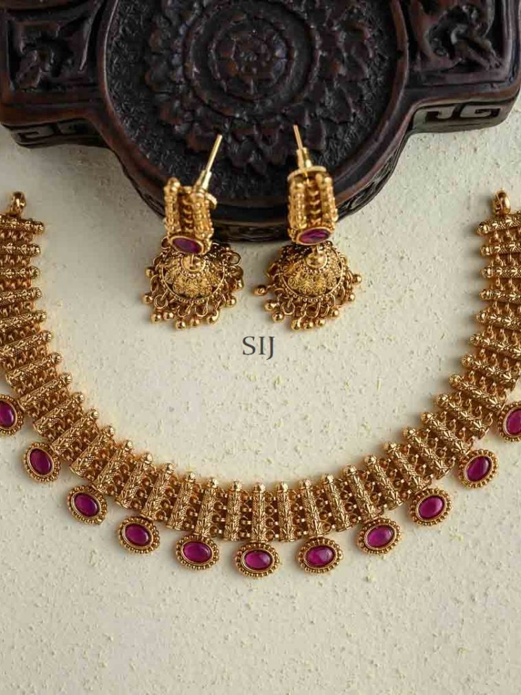 Ruby Kemp Stones Necklace
