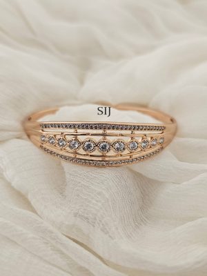 Artificial CZ Stones Fancy Openable Bracelet