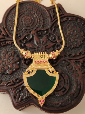 Temple Design Kerala Style Palakka Necklace