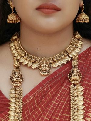 Temple Lakshmi Kasulu Bridal Combo Sets