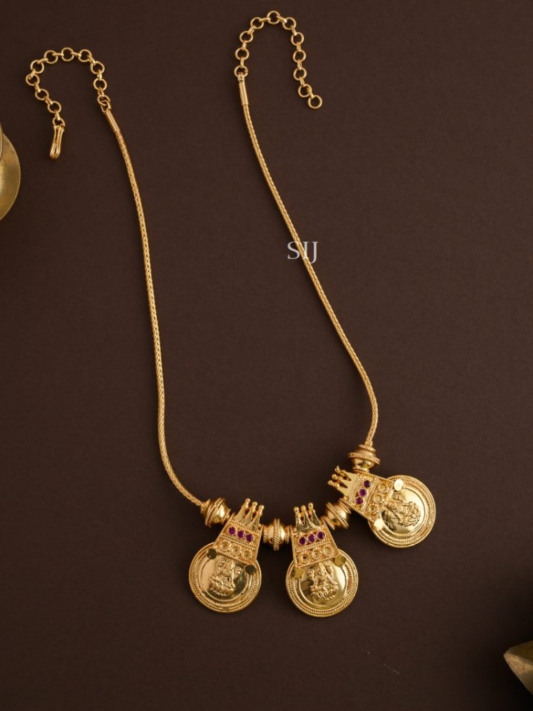 Traditional Kerala Style Lakshmi Coin Necklace