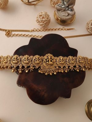 Traditional Lakshmi Antique Finish Bridal Hip Chain