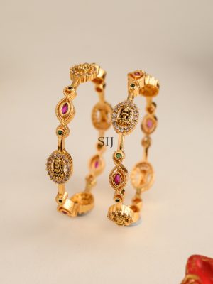 Traditional Lakshmi Gold Finish Bangle