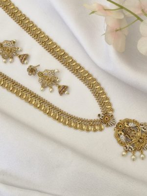 Traditional Lakshmi Kaasu Long Haram Set