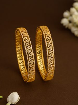 Triangle Shape AD Studded Bangle