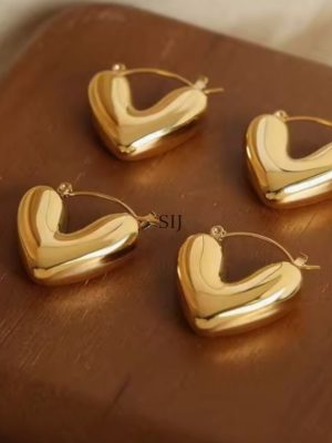 V Shaped Hoop Earrings