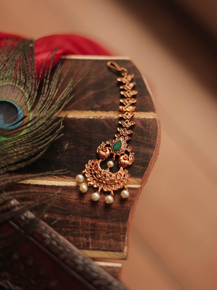 Antique Lakshmi Maang Tikka