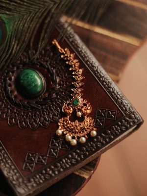 Antique Lakshmi Maang Tikka