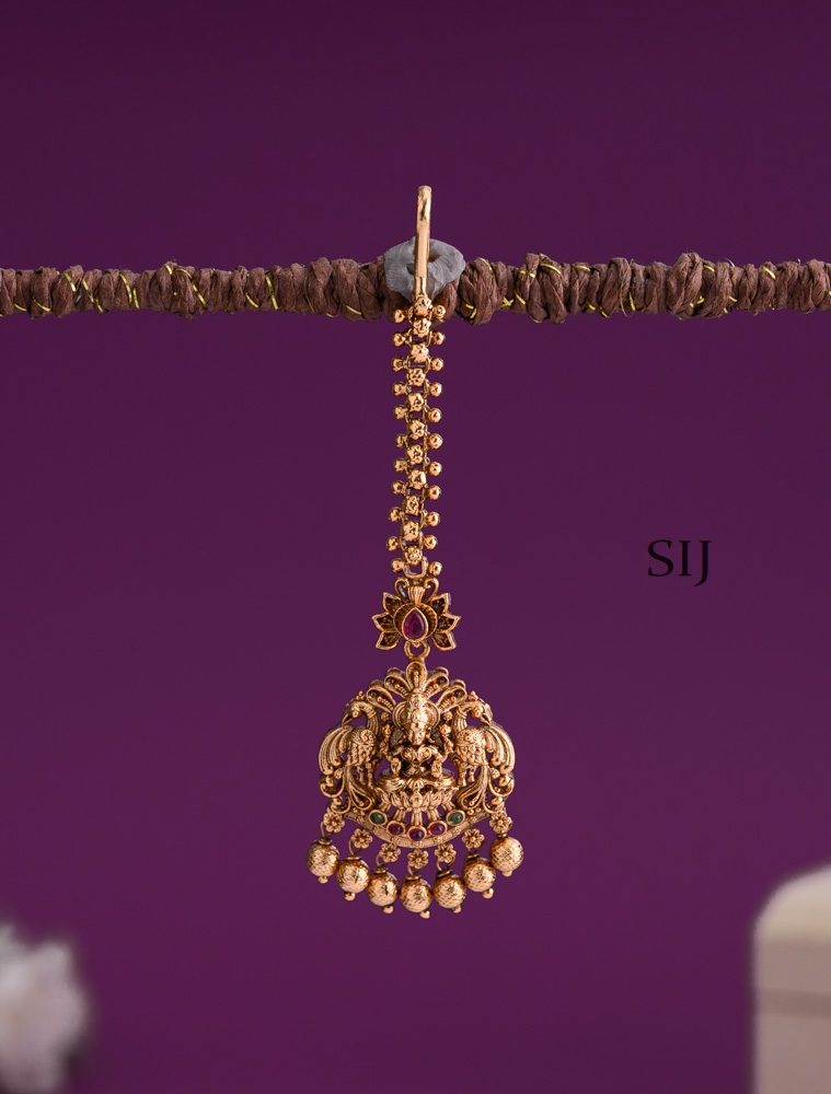 Antique Lakshmi Gold Drop Tikka