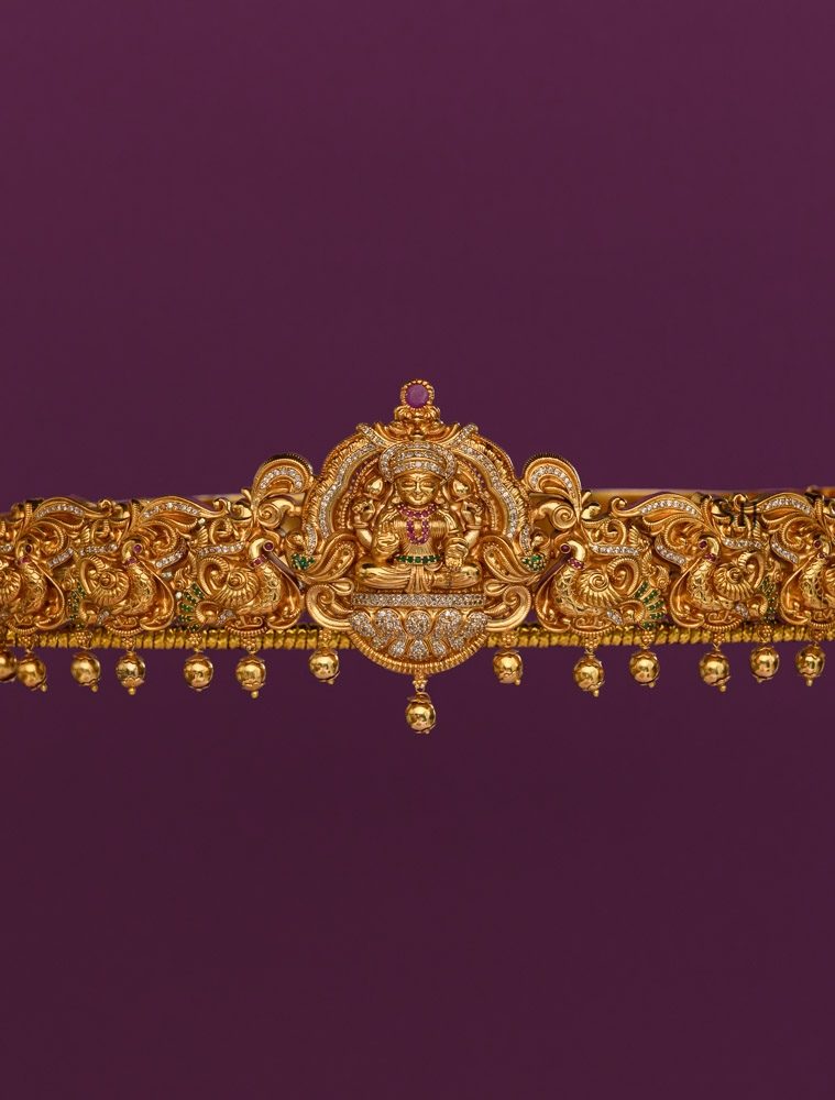 Traditional Temple Lakshmi Devi and Nakshi Hip Belt