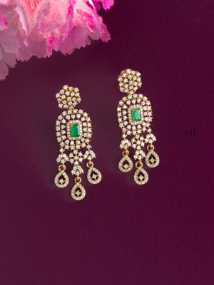Imitation Double Layer AD Stones Necklace Set