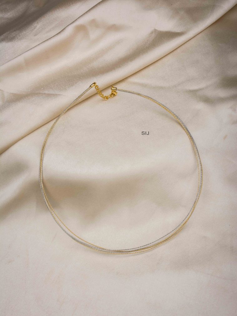 Imitation Multi Layers Wire Chain Necklace