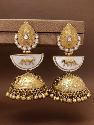 Lightweight Gold Plated Sabyasachi Jhumkas