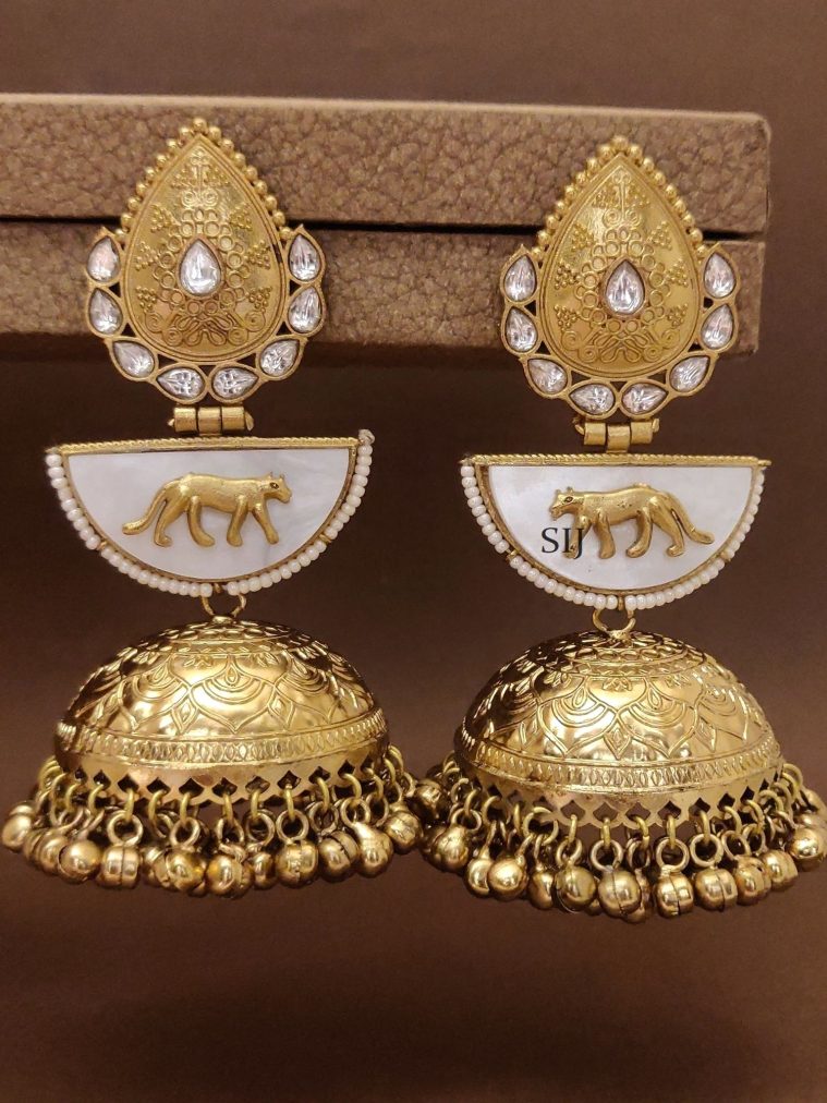 Lightweight Gold Plated Sabyasachi Jhumkas