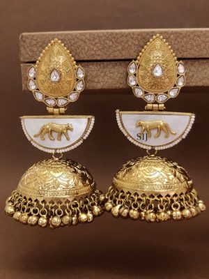 Lightweight Gold Plated Sabyasachi Jhumkas