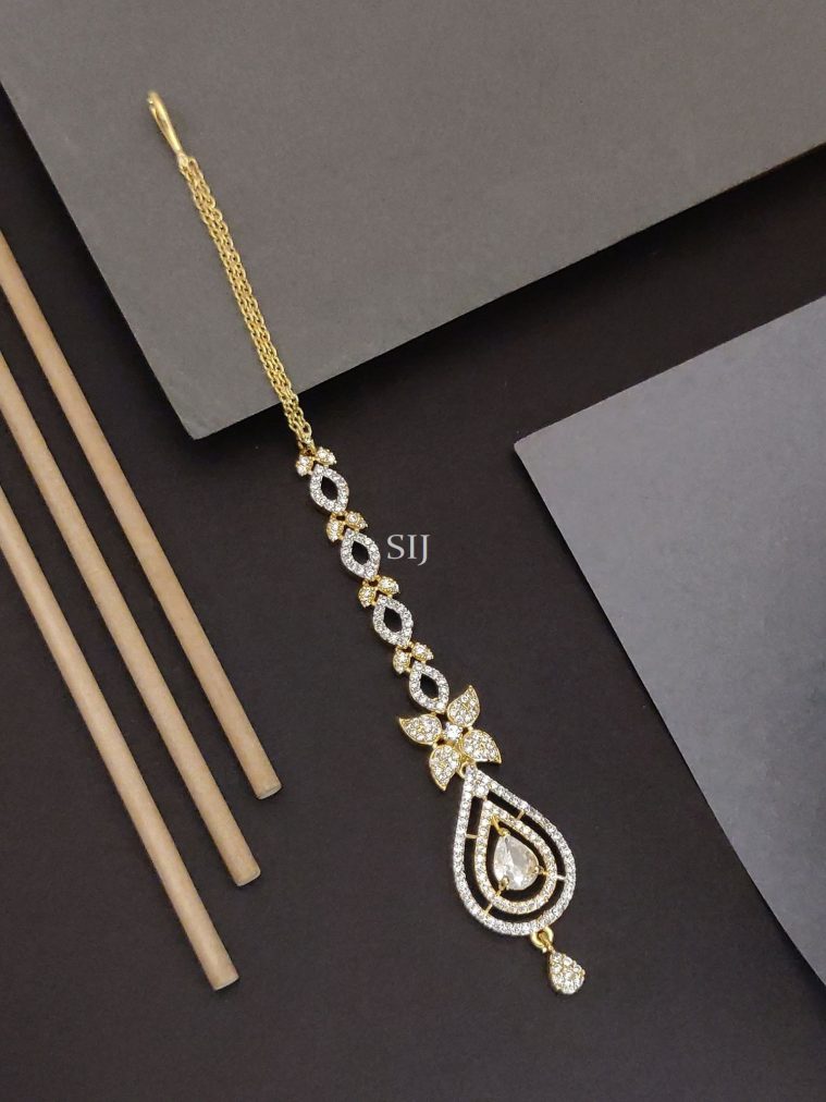 Imitation AD Stones Maang Tikka